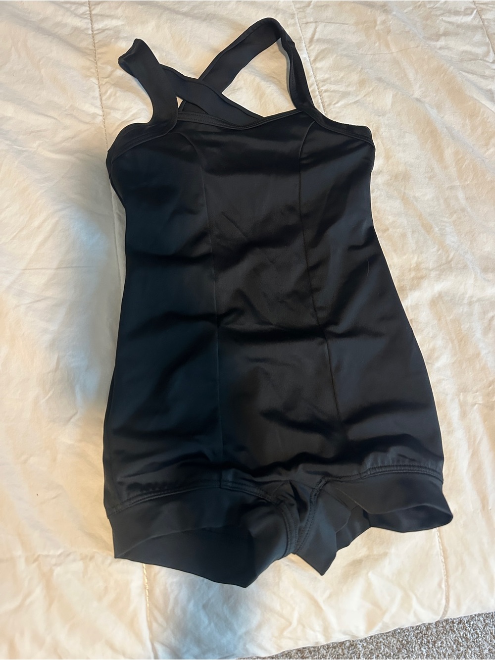 Balera Black One-Piece Crossback Biketard